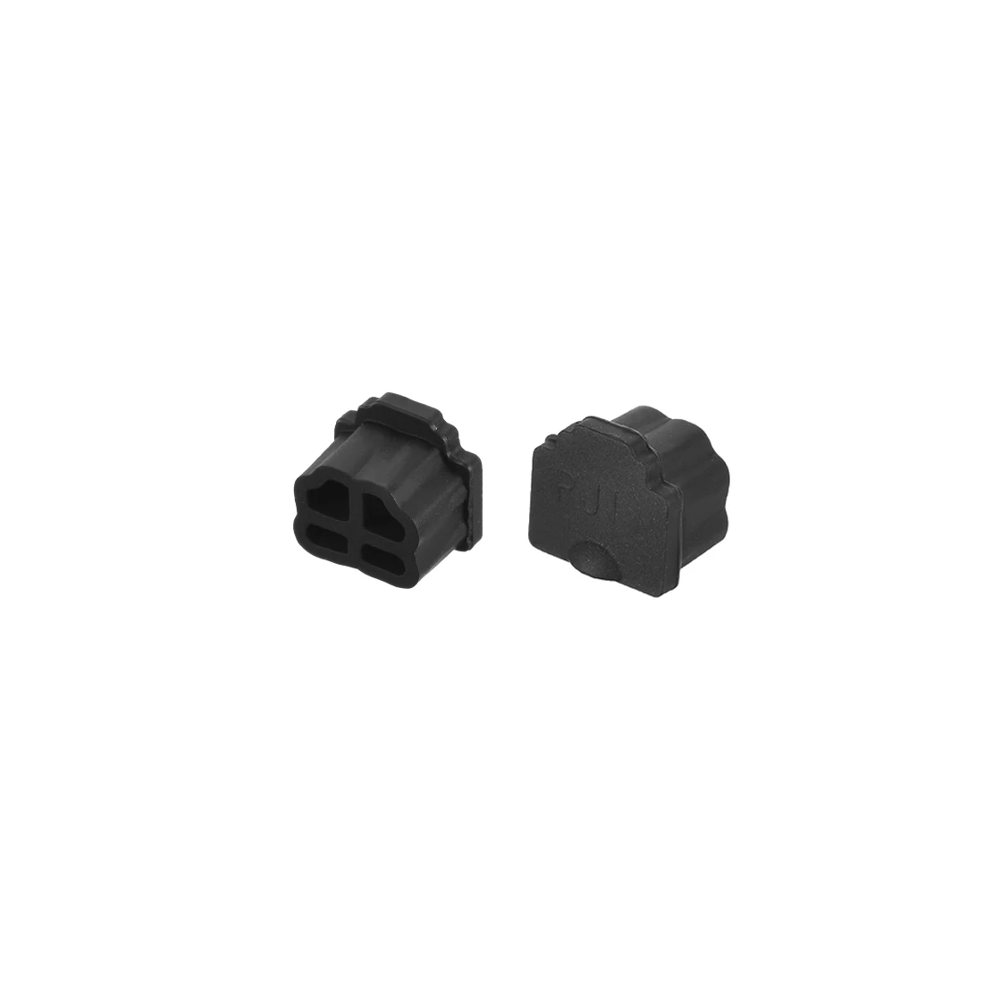 10pcs Uxcell RJ11 Silicone Protector Telephone Modular Port Anti Dust Cap Cover 9.5mmx7.5mm Black rubber end caps