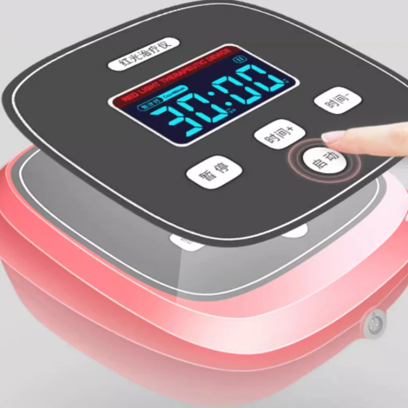 Prostate red light therapy device, home use, hyperplasia, hypertrophy, inflammation, urinary frequency, urgency, massager