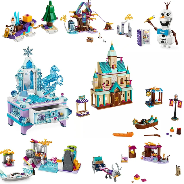 Stock Girl Friends Princess Ice World Tree House 11470 Model Bricks Creative Drawer Building Blocks Toys for Kids Christmas Gift 1