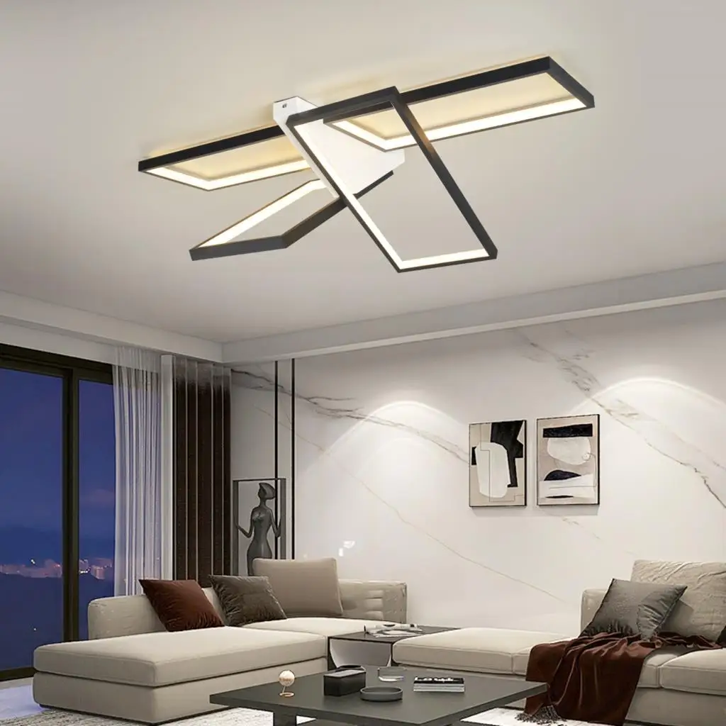 

Modern Led Ceiling Lights For Living Room Bedroom Dining Room Kitchen Led lighting Ceiling Lamp Gold/Black Finished AC90-260V