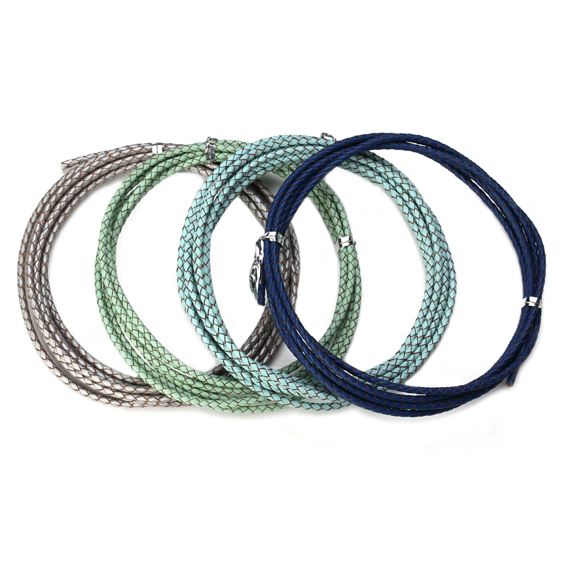 Leather Cord 2Yards 3/4/6mm Braided Genuine Leather Cord String Rope DIY Necklace Bracelet Findings leather cord