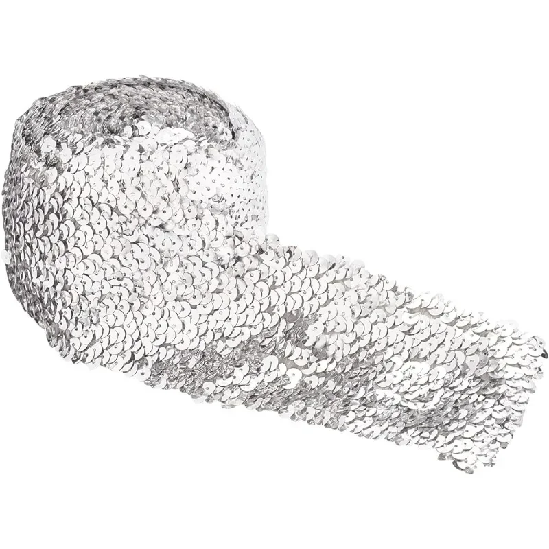 Cinta el stica de lentejuelas de 3 pulgadas de ancho adorno de encaje cinta-el-stica-de-lentejuelas-de-3-pulgadas-de-ancho-adorno-de-encaje