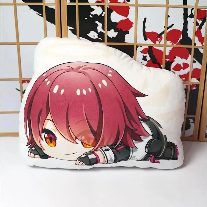 45cm Arknights 플러시 장난감 게임 Texas Exusiai Lappland 실버 애쉬 Ifrit Chen Pramanix 그림 인형 베개 양면 케이스
