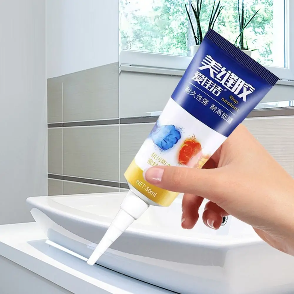 50ml Beauty Seam Agent Pool Sealant Toilet Base Jointing Repair Tile Gaps Homehold Joint Sealant Seam Agent Caulking Tile Glue