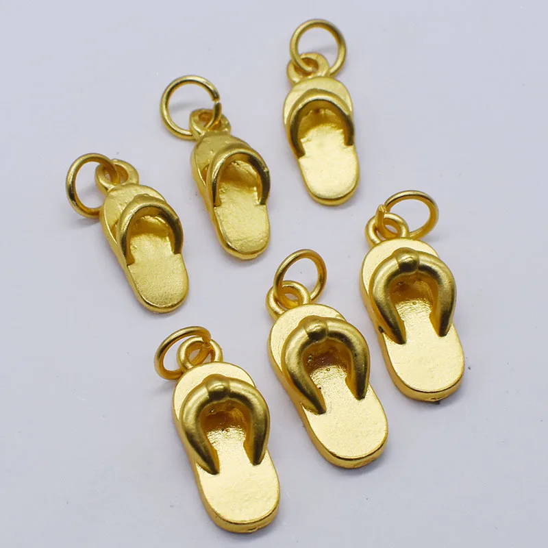 

10Pcs Small Slippers PendantAlloy Pendant Accessories for Making Diy Bracelet Necklace Earrings Handmade Accessories Supplies