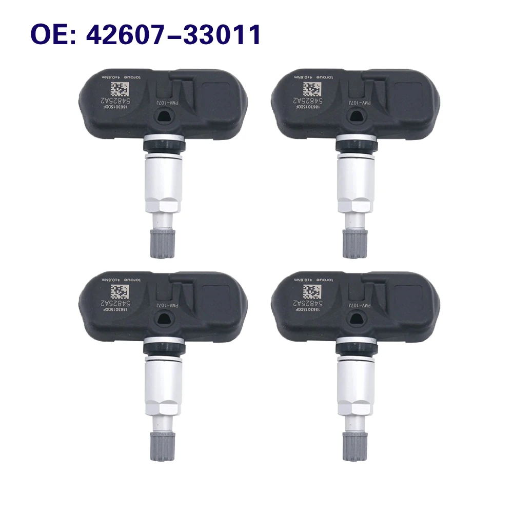 4PCS Tire Pressure Sensor 42607-33011 PMV-107J for Toyota Camry Lexus Prius Highlander Yaris Sequoia RAV4 4260733011 TPMS 315MHz