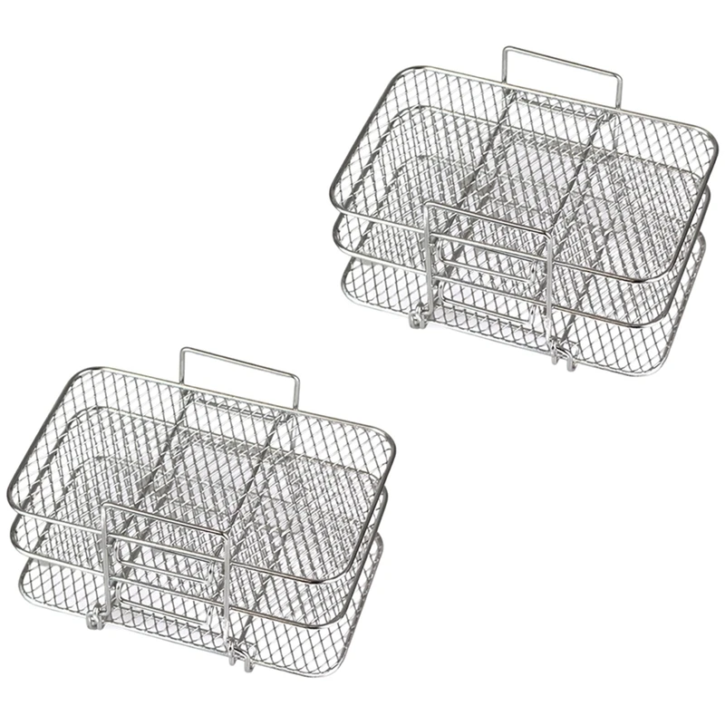 2X Air Fryer Rack For Ninja Dual Air Fryer 304 Stainless Steel Multi-Layer Dehydrator Rack Toast Rack Air Fryer