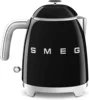 Mini 50's Retro Style 3 Cup Electric Kettle with Double Wall Anti Slip Base and Water Level Indicator (Black) 6