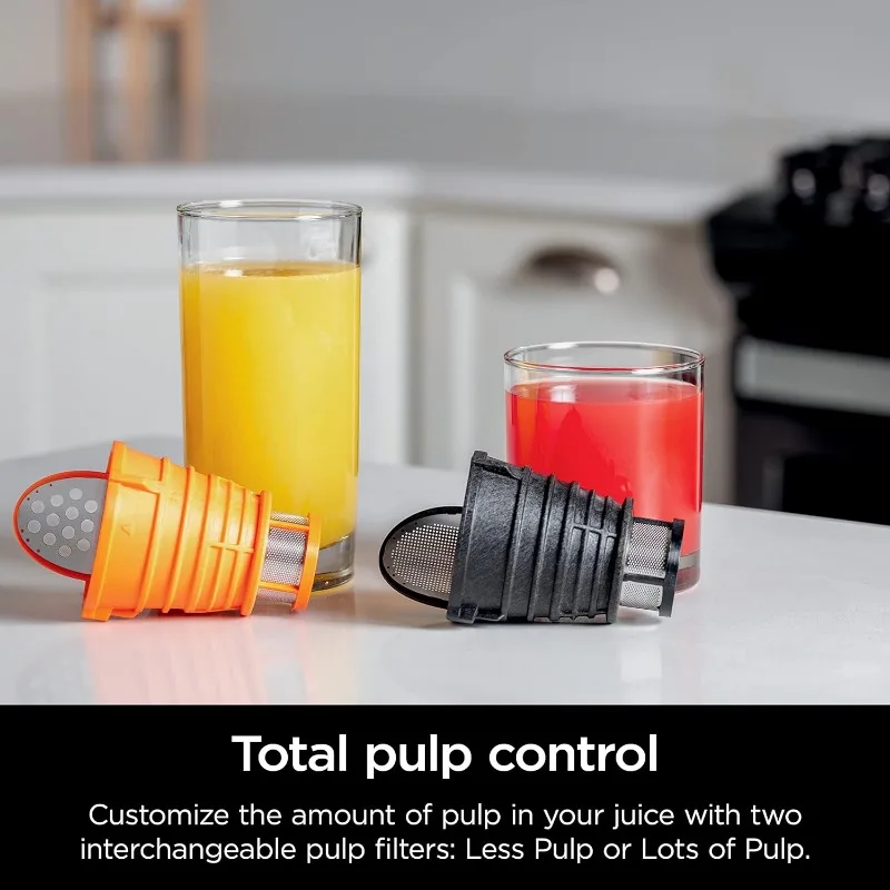 Ninja JC151 NeverClog Cold Press Juicer, Powerful Slow Juicer with Total Pulp Control, Countertop, Electric, 2 Pulp Functions 5