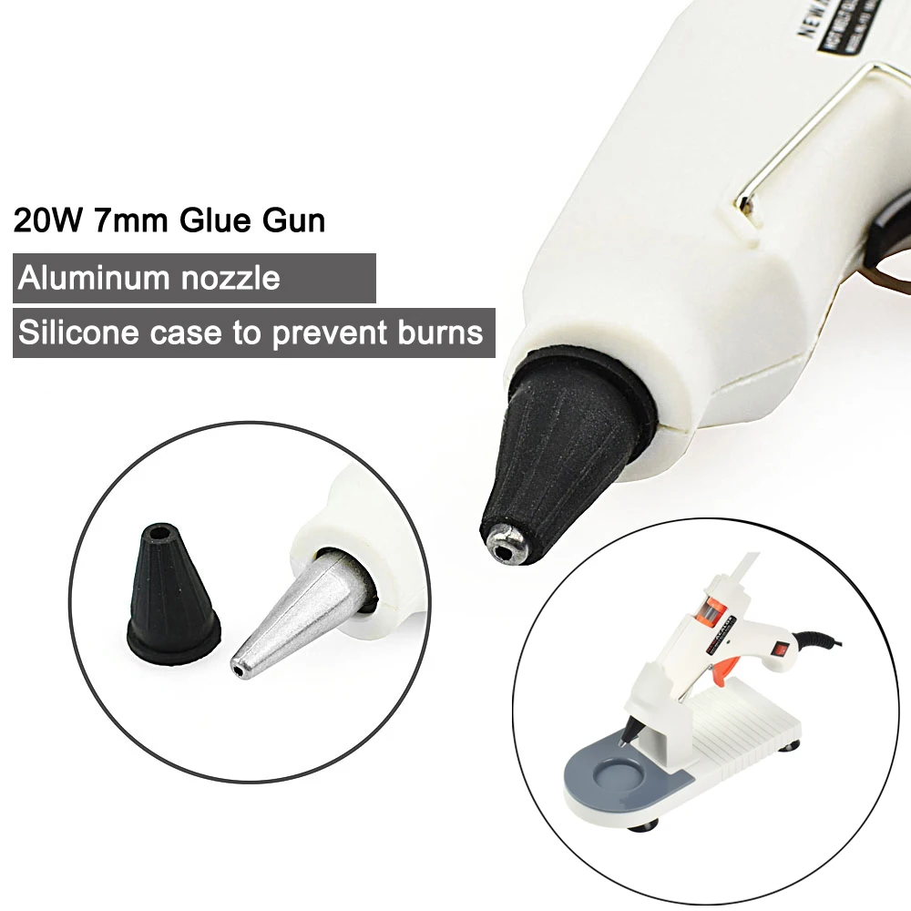 NEWACALOX EU 220V Hot Melt Glue Gun 7mm/11mm Hot Melt Glue Stick 20W/150W Silicone Gun Stand Home School DIY Tool hot melt glue gun,hot glue gun