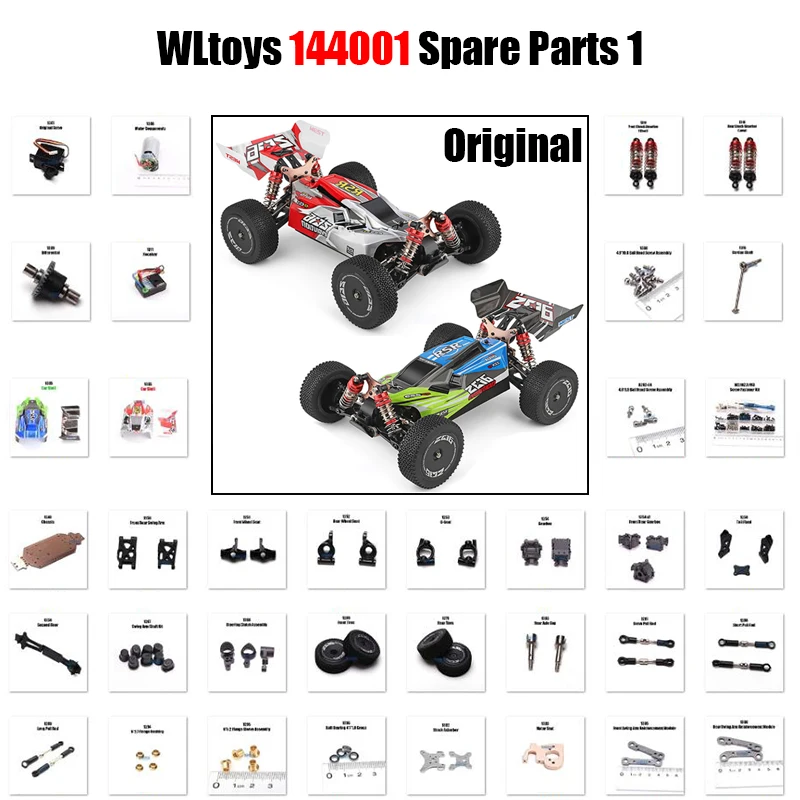 WLtoys 144001 1/14 RC Car Spare Parts Receiver Motor Swing Arm C Seat Differential Tire Shock Absorbers Screw Nut Kit 1 |
