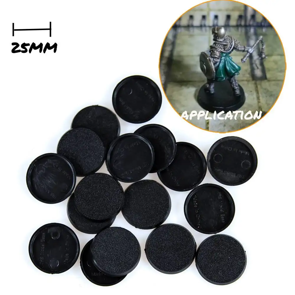 Base de jogo de guerra em miniatura de 25mm, brinquedos de plástico abs para fazer modelo diy/layout de mesa/kits de base de mesa/cenário militar com 10 peças