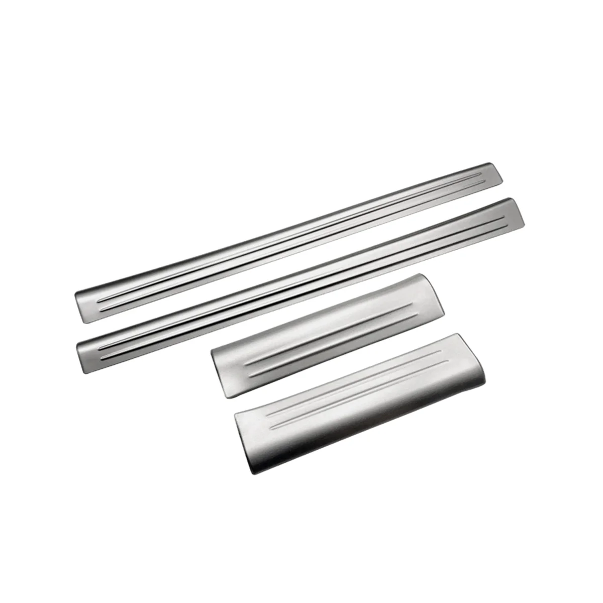 

4 шт., передняя и задняя внутренняя отделка для передней двери, серебряная накладка-манжета для Vezel -V 2021-2023