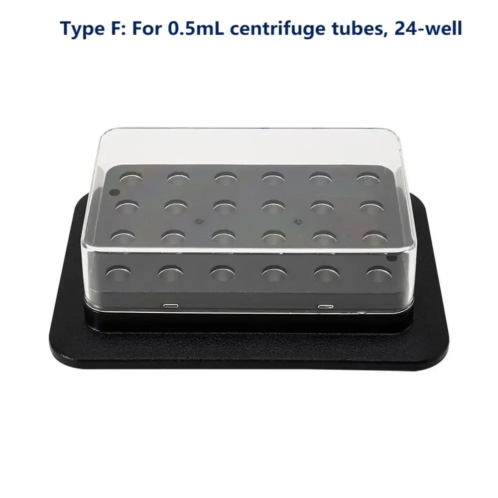SCILOGEX Metal Bath Heating Module with 4/8/24 Holes Block Optional 0.5ml/2ml/5ml/15ml Centrifuge Tube Laboratory Supplies