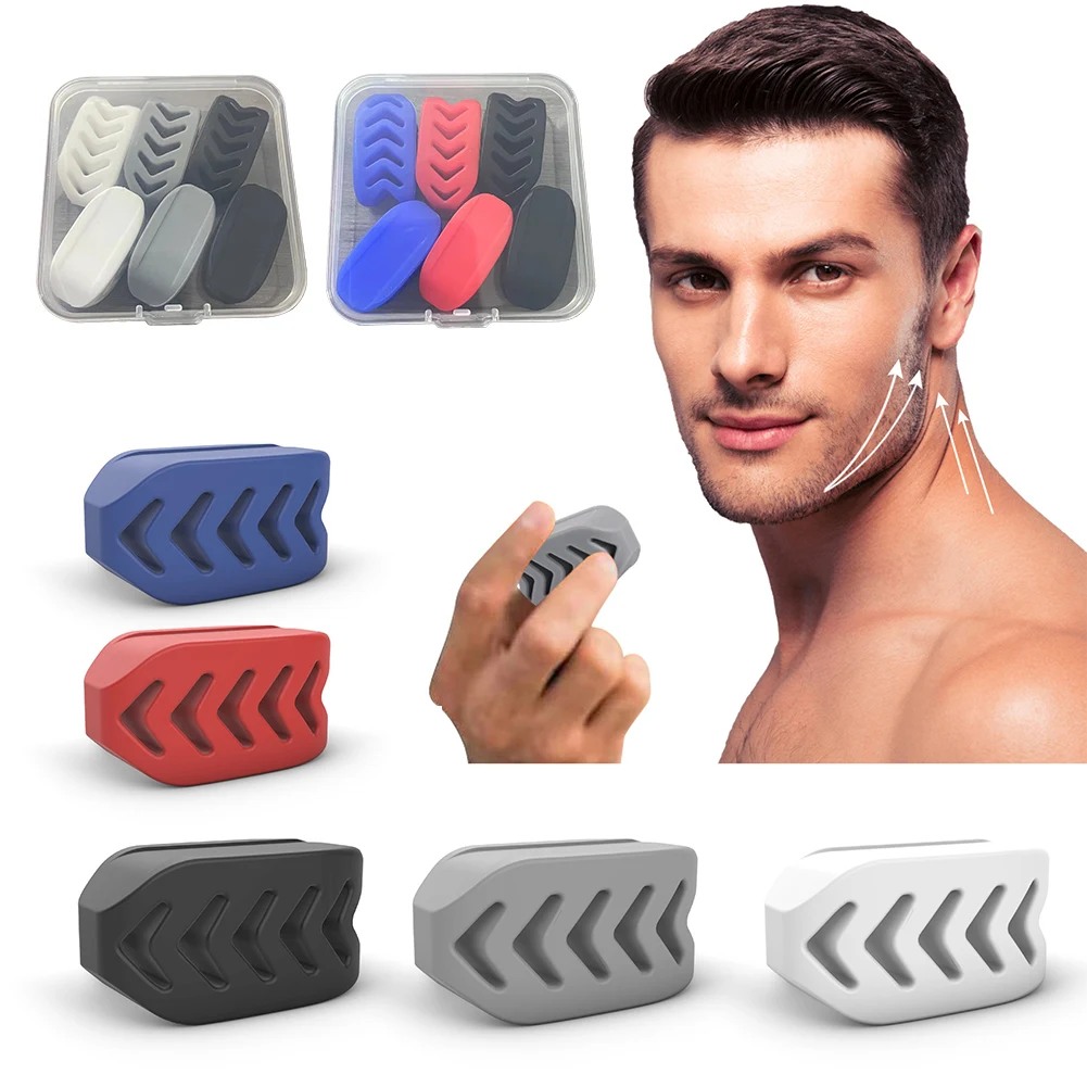 Silicone Jaw Line Exerciser Jawline Chew Ball Fitness Facial Toner Face And Neck Muscle Trainer Chin Cheek Exercise Jawliner jaw exerciser chin line exerciser