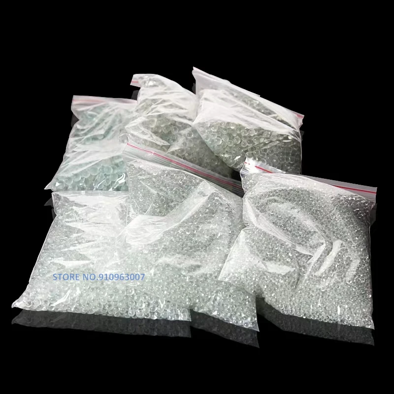 1000pcs/bag Glass Hoodle High Precision Laboratory Glass Beads Decorative Ball 1/2/3/4/5/6/7/8mm For Mechanical Bearing Slide