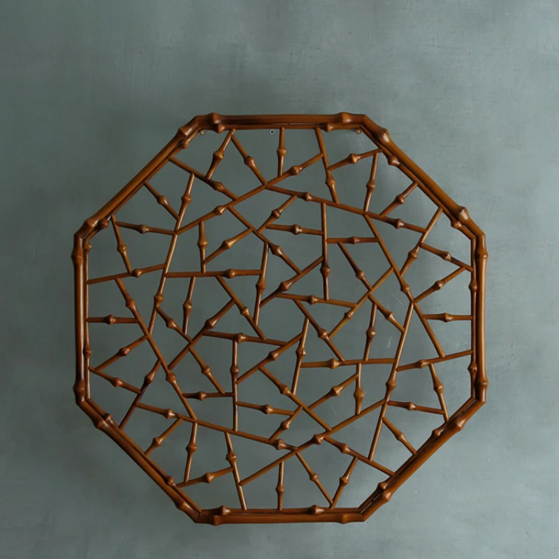 Zhuzhu lattice window, famous creative handmade octagonal ice crack ornament can be wall-mounted flower window