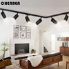 Full Set Track Light GU10 Led Spot Rail Lighting Indoor for Living Room Bedroom Spotlight Track Lamp 85V-265V Led Ceiling Light 1