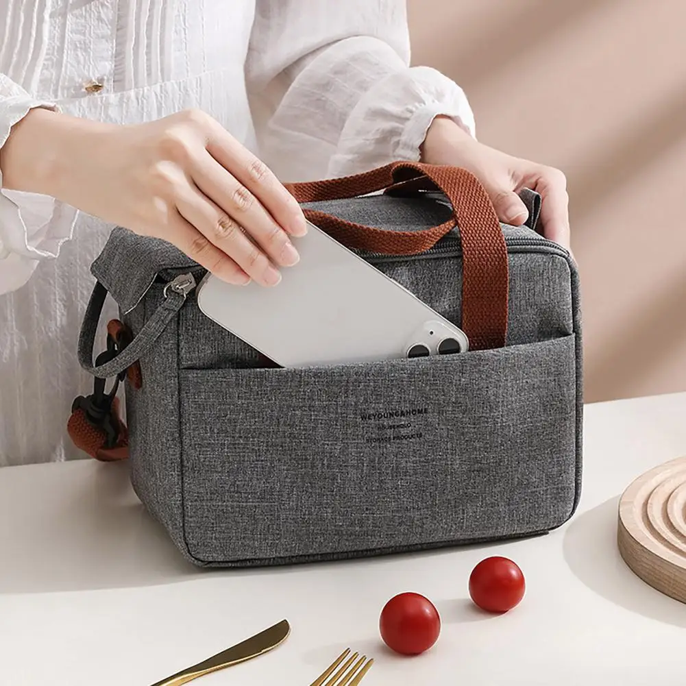 

Теплоизоляционная сумка для ланча, Женская теплоизолированная сумка для ланча, сумка-тоут, сумка-холодильник, водонепроницаемая сумка для бенто, Офисная сумка для еды для работы