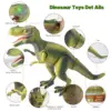 Remote Control Dinosaur Toy Spray Walking Tyrannosaurus Rex Roaring LED Light Children Dinosaur Toy Boy Girl Birthday Gift 4