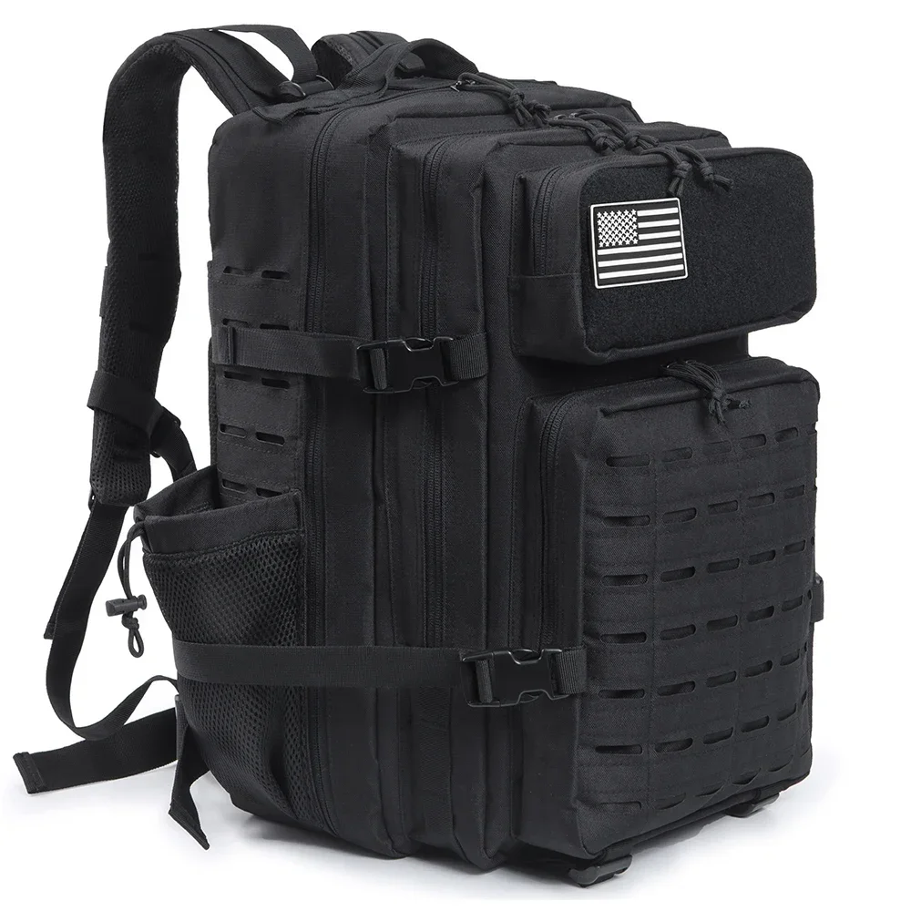 25L/45L Tactical Backpack for Men and Women Pack Bag Small School Rucksack with Bottle Holder Hiking Backpacks camping equipment
