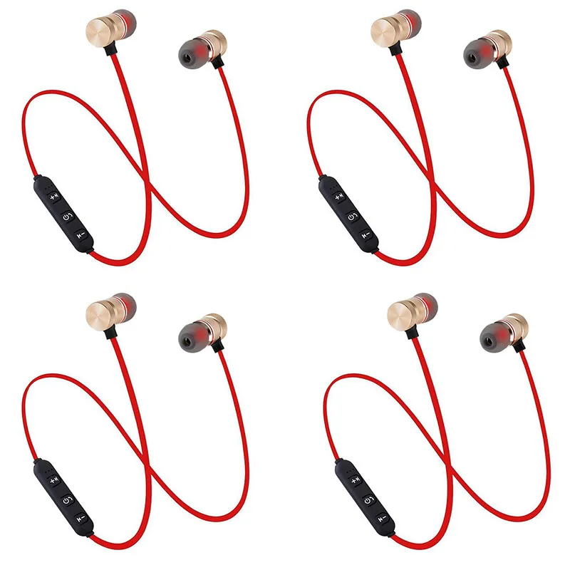 Wireless Bluetooth Headphones Magnetic Neckband Sport Earbuds_voghion.com