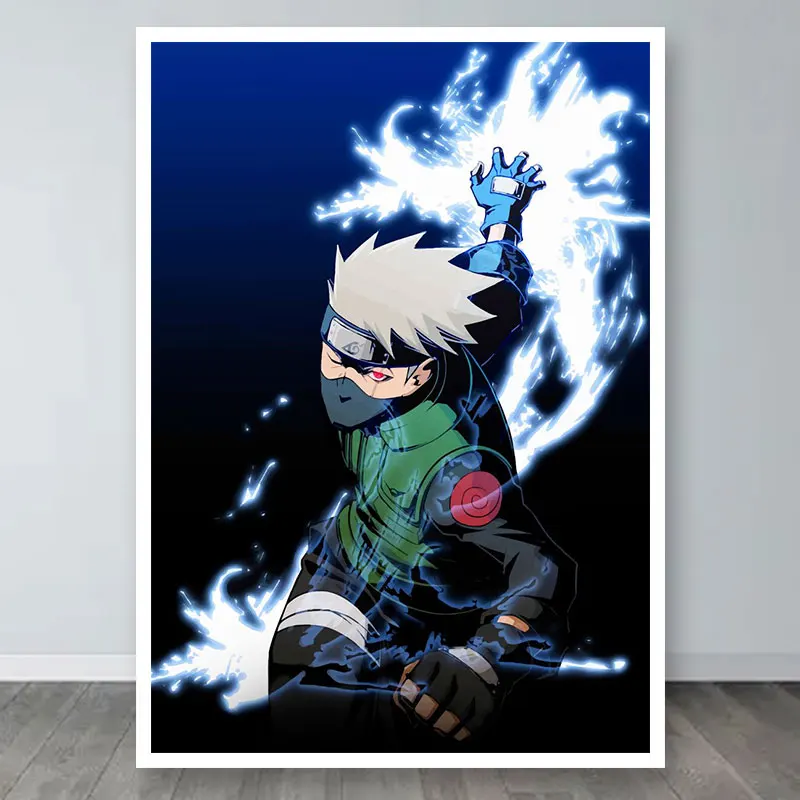 Quadro em MDF Naruto Uzumaki fundo com desenho