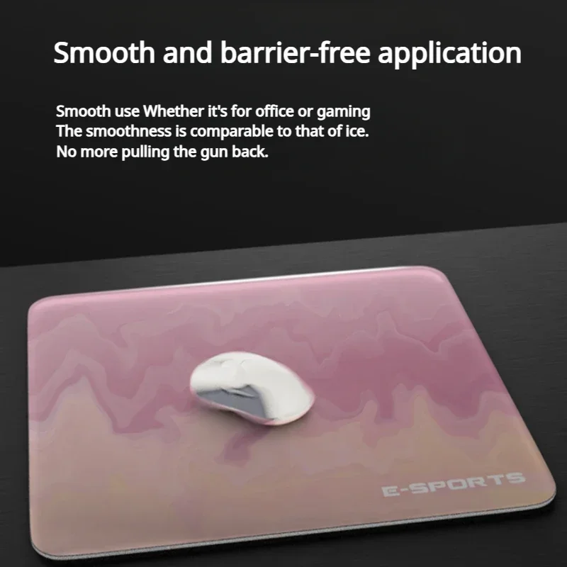 Echome Upgrade Glass Gaming Mouse Pad Fps Game Desk Mat Acessórios para Computador de Escritório Mousepad Suave Presente - Imagem 3