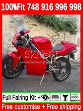  glossy red OEM Body For DUCATI 748 853 916 996 998 S R 748S 998R 1994 1995 1996 1997 98 99 00 01 02 Injection Fairing 144LQ.112 