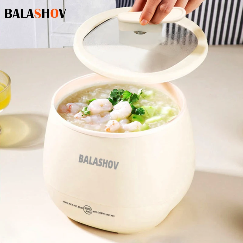 220V Electric Mini Rice Cooker Portable Multifunctional rice cooker 1-2 people Non Stick Pots for Cooking Kitchen Home Appliance