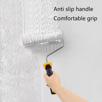 9inch Texture Roller Brush Art Paint Pattern Paint Roller for Carpet Silk Roller Wall Decorative Knurling Artifact Turf