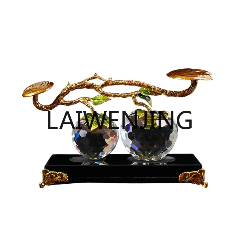 

RWJ New Chinese Enamel Lucky Persimmon Ganoderma Lucidum Decoration Living Room Decoration Home Ornament Gift