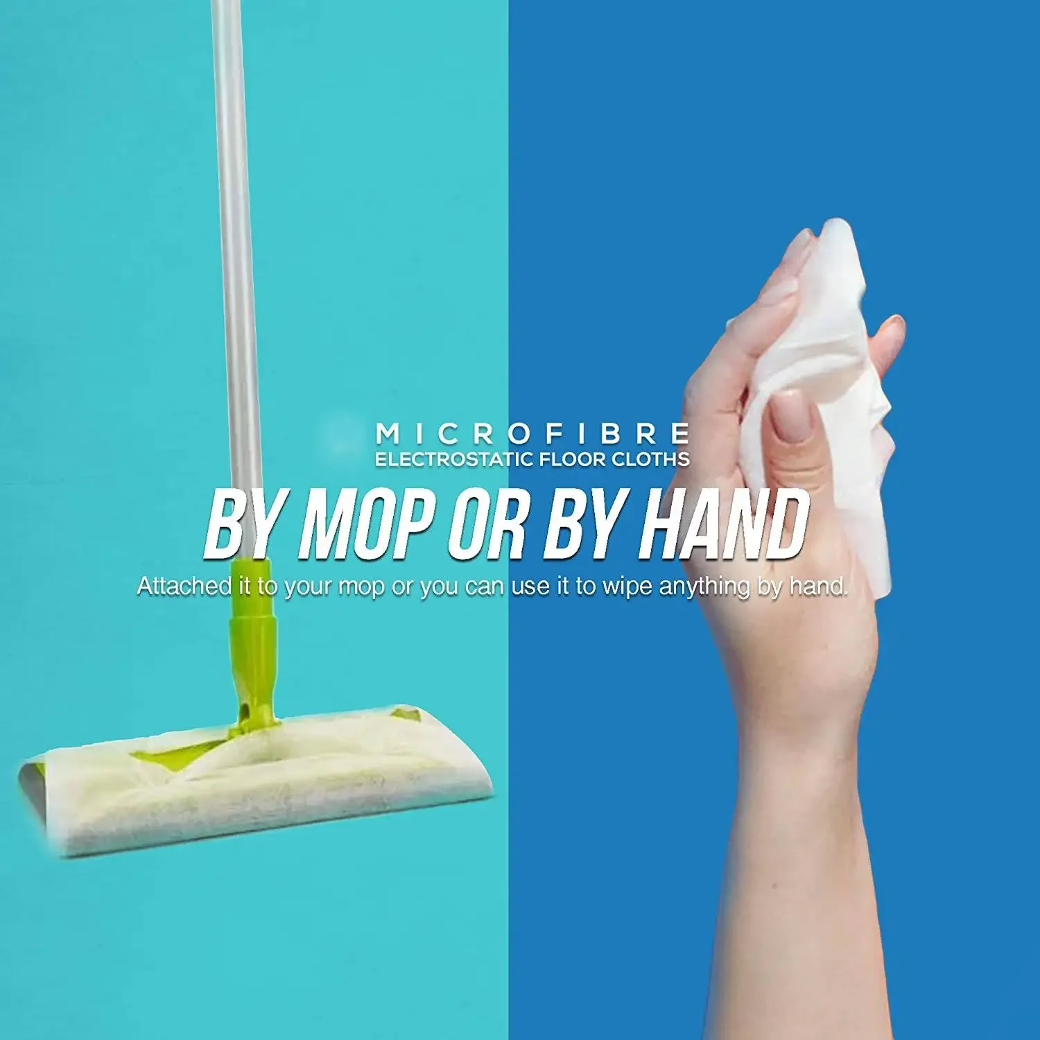 Cleaning Cloth Microfiber Mop Pad Dust Removal Paper Floor Cleaning Sheet 100pcs 20*30cm Disposable MicroFibre Electrostatic Floor Cloths Dust Removal Mop Paper Floor Cleaning Wipes for Flat Swivel Mop