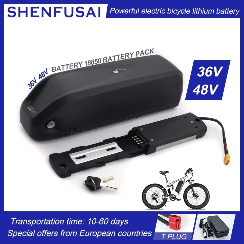 

Аккумуляторная батарея Hailong для электрического велосипеда 36 В 48 В 18650 с USB 1000 Вт комплект для модификации мотоцикла восьмиугольник