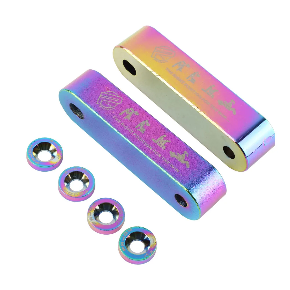 JDM Car Billet Aluminum Racing Hood Vent Spacer Risers 4pcs Fender Washer For Honda Civic 92-95 EG / 96-00 EK For Acura Integra hood vents