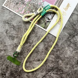 Premium Phone Charm with Detachable Lanyard and Crossbody Strap (Yellow)