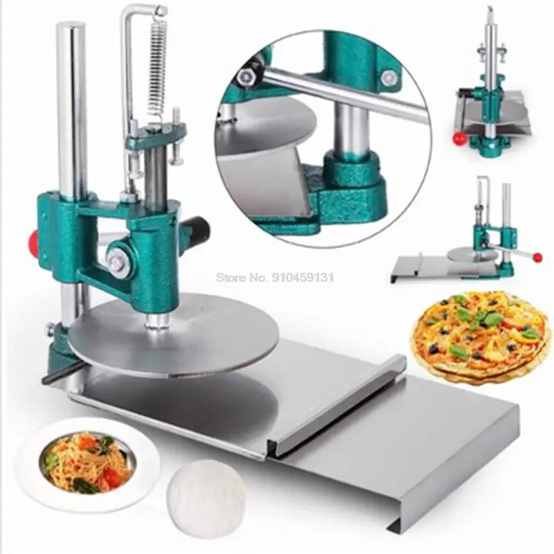 

20CM Manual Pizza Dough Press Machine Stainless Steel Dough Roller Sheeter Pastry Presser Pizza Dough Chapati Flattening Presser