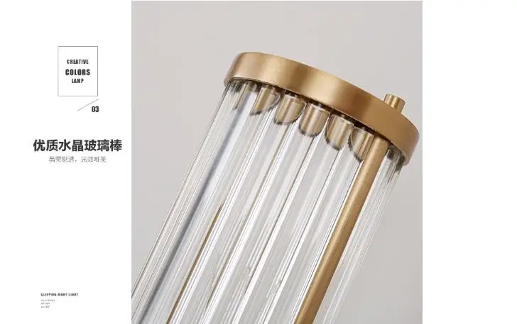 Lâmpada de Parede Italiano para Sala Cristal Luxo Designer Estar Quarto Cabeceira Arandela Iluminação Decoração Casa Luz Vidro Ouro 6 Computers & Electronics