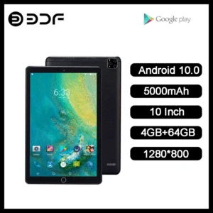 BDF 10 Inch Ips Tablet Android 10,4GB RAM 64GB ROM，1280*800 Screen 5000mAh Battery Dual Camera，WiFi+3G(GSM)