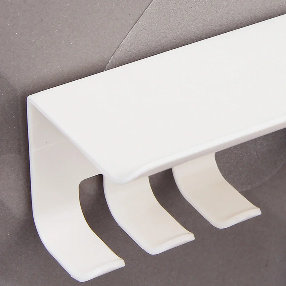 Wall-mounted Toothbrush Holder Multifunctional Storage Hook Creative Punch-free Storage Rack Organizer Bathroom Accessories Gift