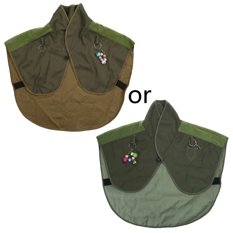 

Защитная накидка на плечо с защитой от царапин в виде попугая для птичьих какашек, шаль с игрушкой-колокольчиком для маленьких,