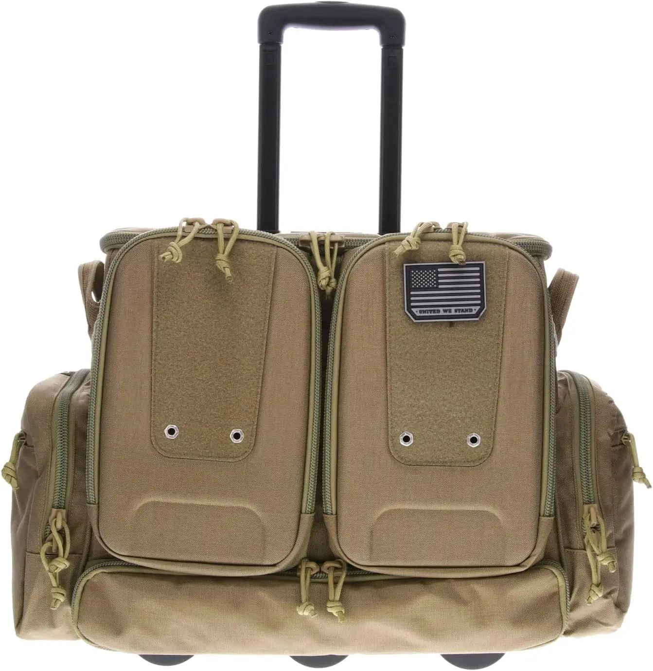Tactical Rolling Range Bag 10 Handguns Capacity Durable Secure Pistols, Magazines & Shooting