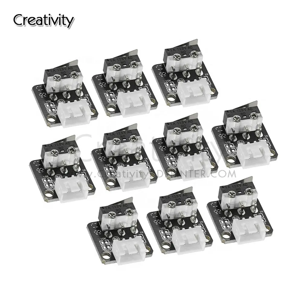 10PC 3D Printer Accessories X/Y/Z Axis End Stop Limit Switch 3Pin N/O N/C Control Easy to Use Micro Switch For CR-10 Series End