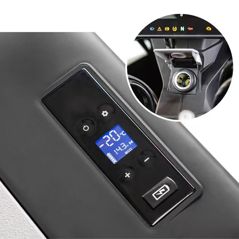 20L Portable Car Refrigerator 12V/24V Compressor Fridge Freezer Cooler Ice Box Quick Refrigeration Travel Outdoor Picnic Cooler