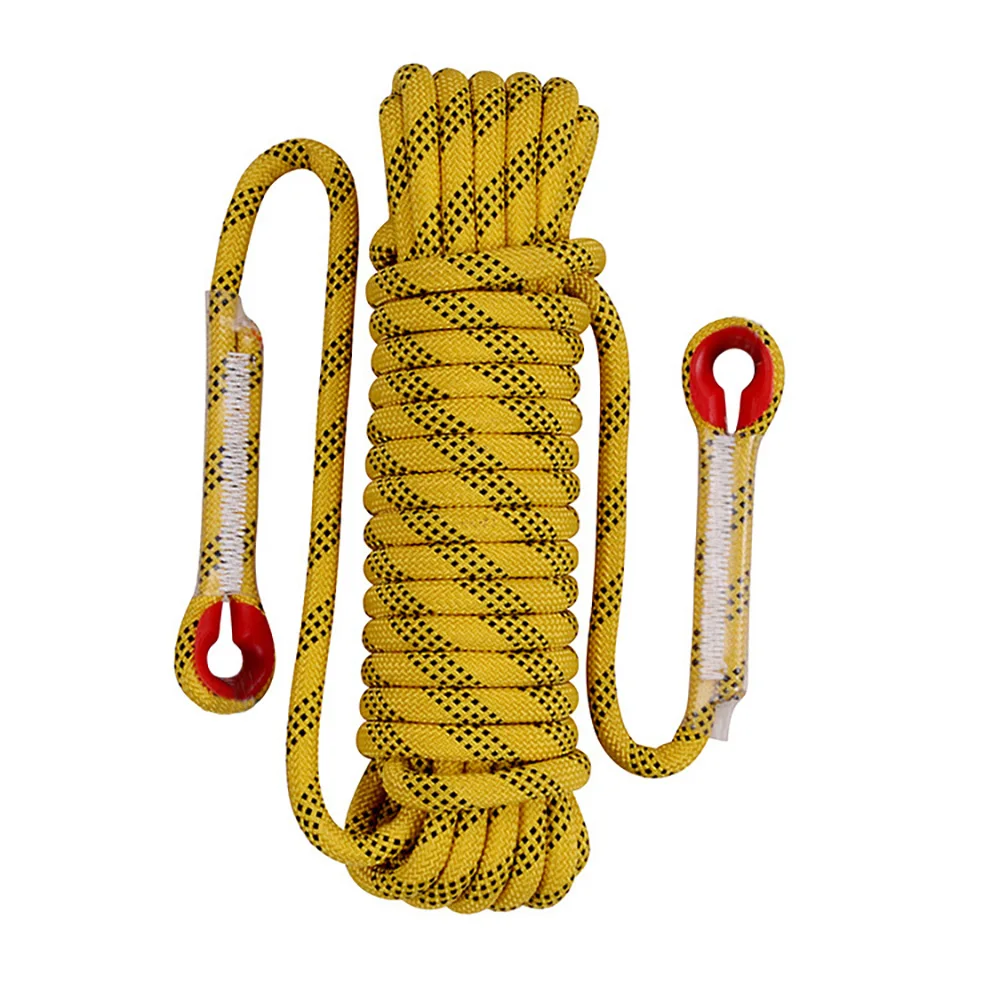 Durable Outdoor Climbing and Rescue Rope - 12mm x 50m Static Lifeline for Emergency Survival and Safety