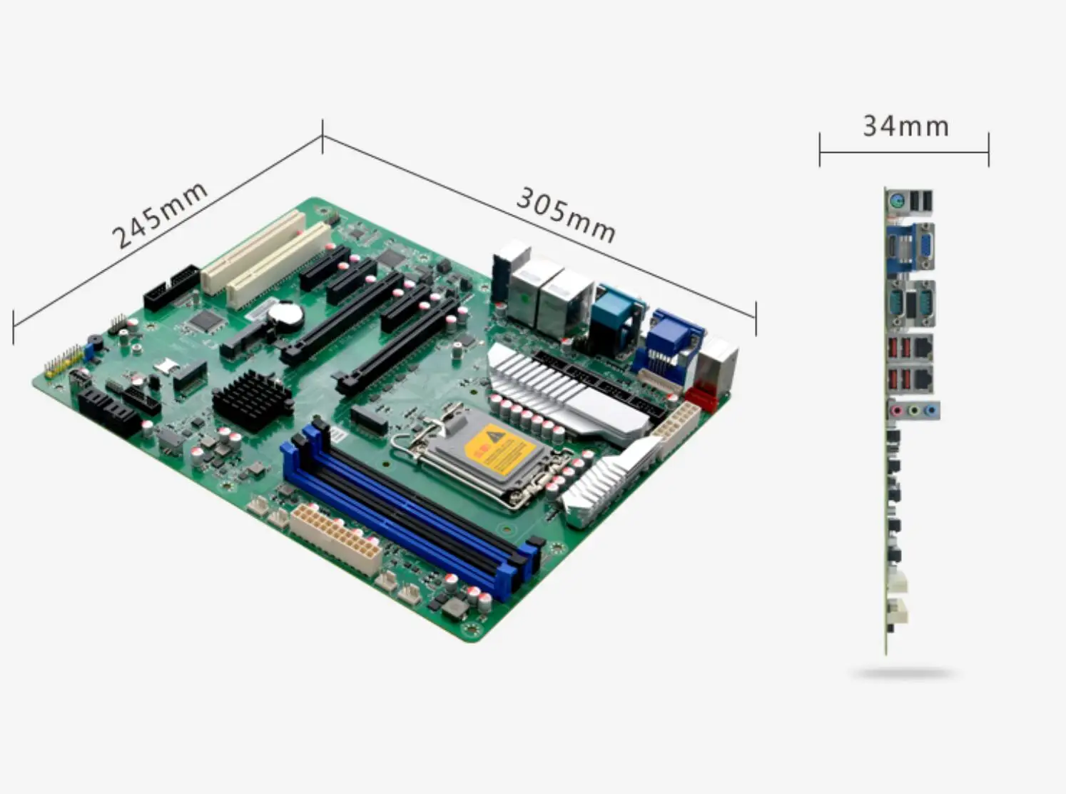 W680 12 13 ھ i3 i5 i7 i9 LGA1700 ũž  CPU IPC ATX ,  κ ECC, 6 * COM 2 * LAN RAID