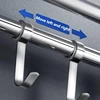 Stainless Steel Towel Rack Foldable Punching Free Bath Towel Shelf With Hooks Home Kitchen Bathroom Supplies Storage Holder 4