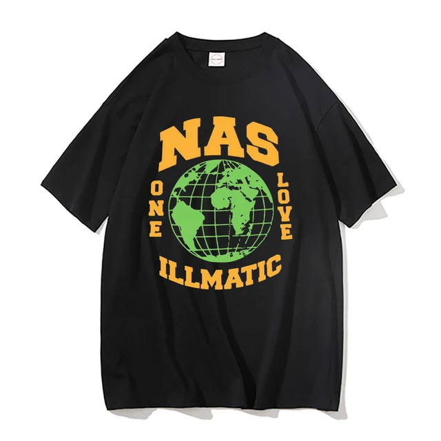 Rap Nas One Love Illmatic Hip Hop Vintage T-shirts Men's Fashion