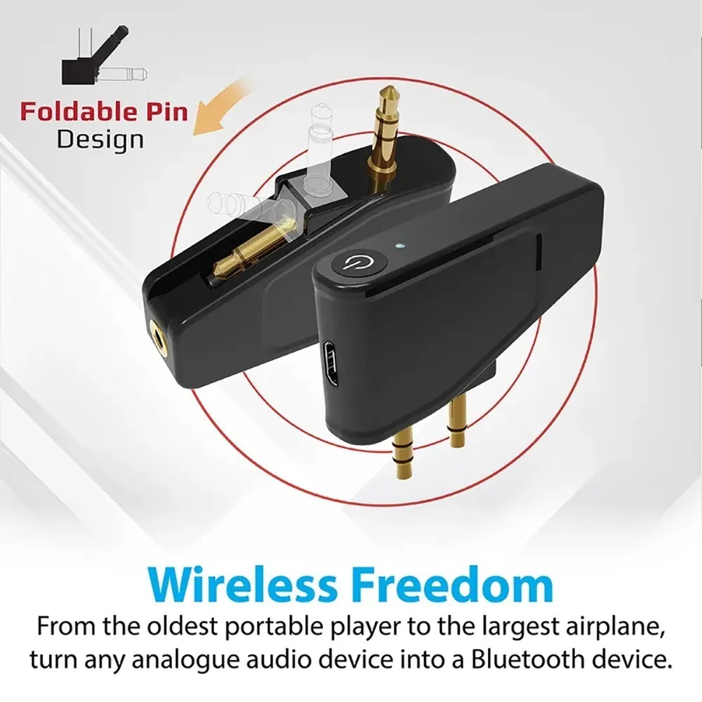 Adaptador Transmissor sem Fio Avião para Sony Bluetooth 5.3 Earbuds Wf1000xm5 Wf-1000xm4 Linkbuds s Wf-c500 Wf-sp800n - Image 2