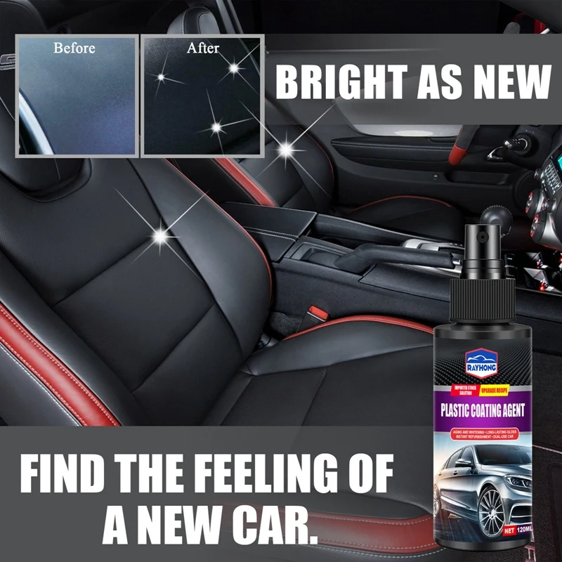 

120ml Leather And Plastic Indoor Maintenance Agent Coating Restoration Maintenance Automotive Interior Renovated